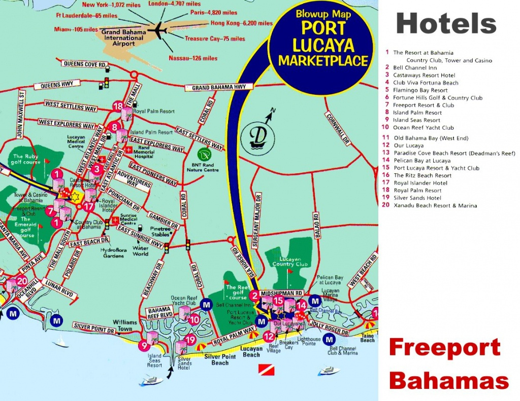 Map Of Florida And Freeport Bahamas Free Printable Maps