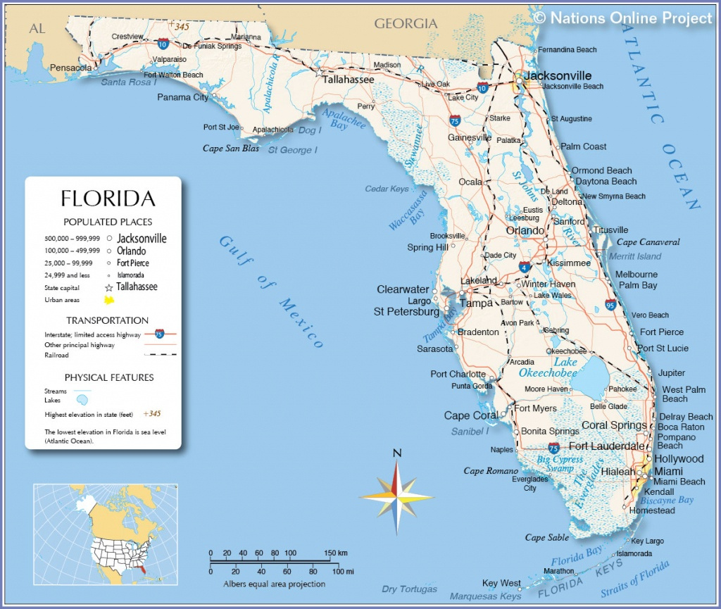 Map Of Florida Beaches On The Gulf Side Printable Maps