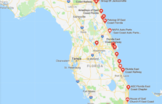 Map Of Florida East Coast Beaches And Cities Science Trends