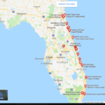 Map Of Florida East Coast Beaches And Cities Science Trends