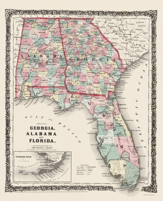 Map Of Florida Georgia Florida Map