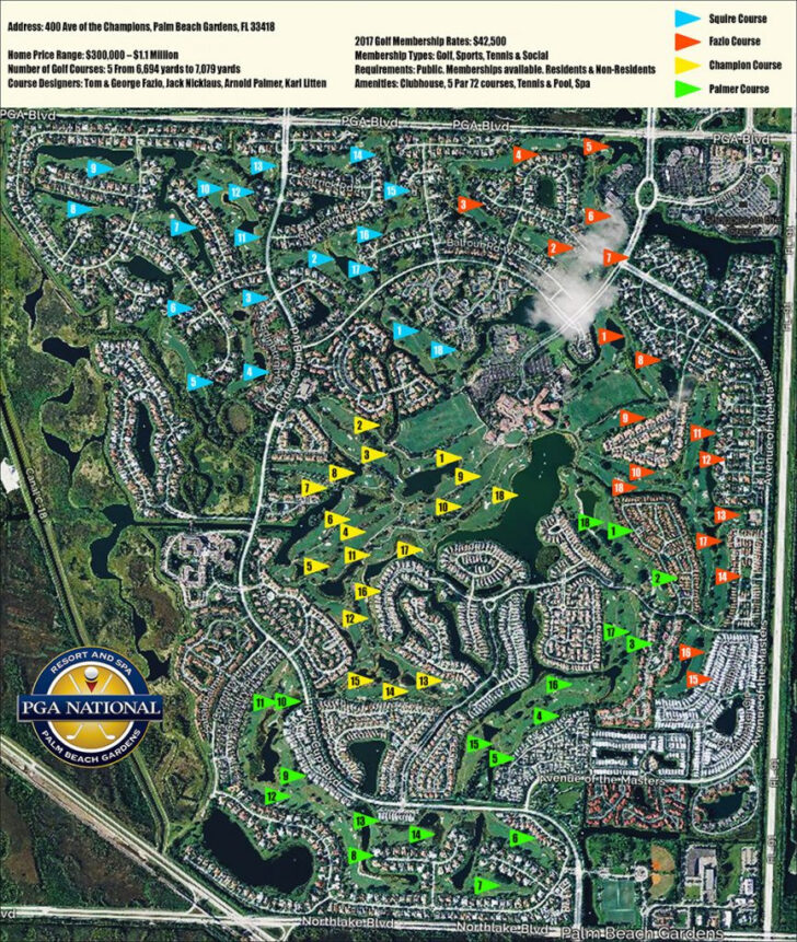 Florida Golf Courses Map