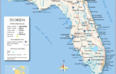 Map Of Florida Gulf Coast Beach Towns Printable Maps