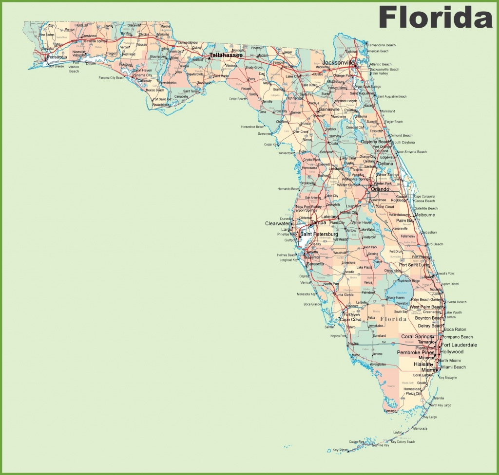 Map Of Florida West Coast Towns Printable Maps