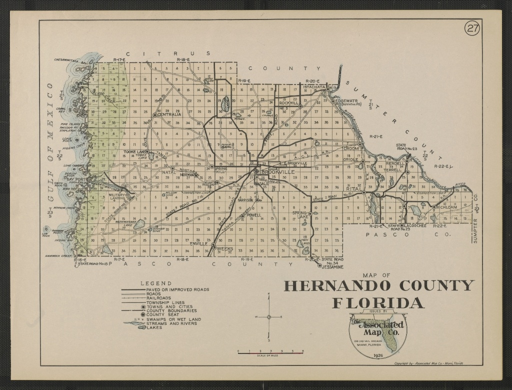 Map Of Hernando County Florida Printable Maps