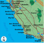 Map Of Highway 1 California Klipy Map Of Hwy 1 California Coast