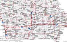 Map Of Iowa Cities Iowa Road Map Iowa City Map Iowa Travel Iowa