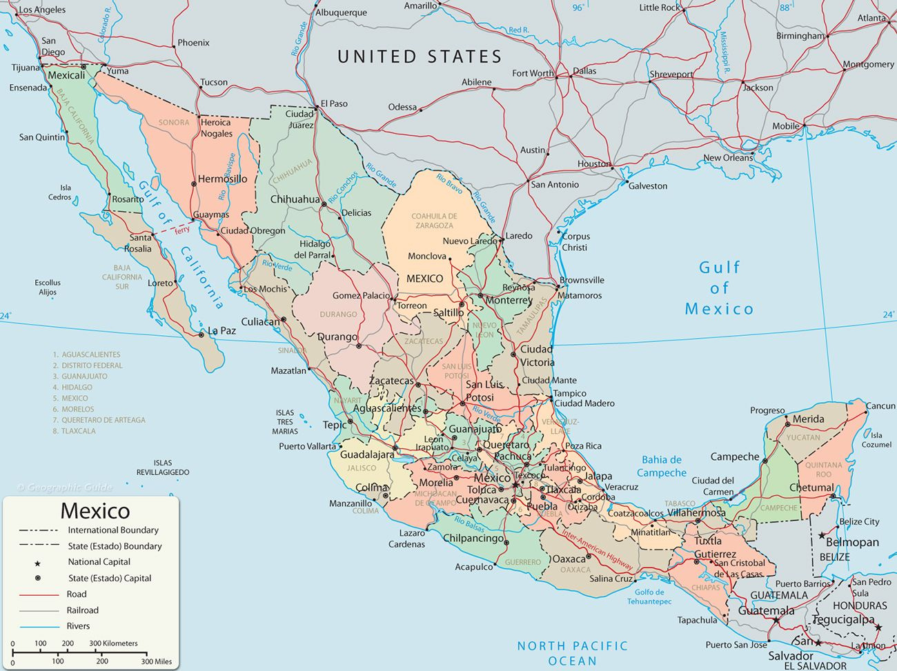 Map Of Mexico Baja California Cancun Cabo San Lucas Cancun Mexico 