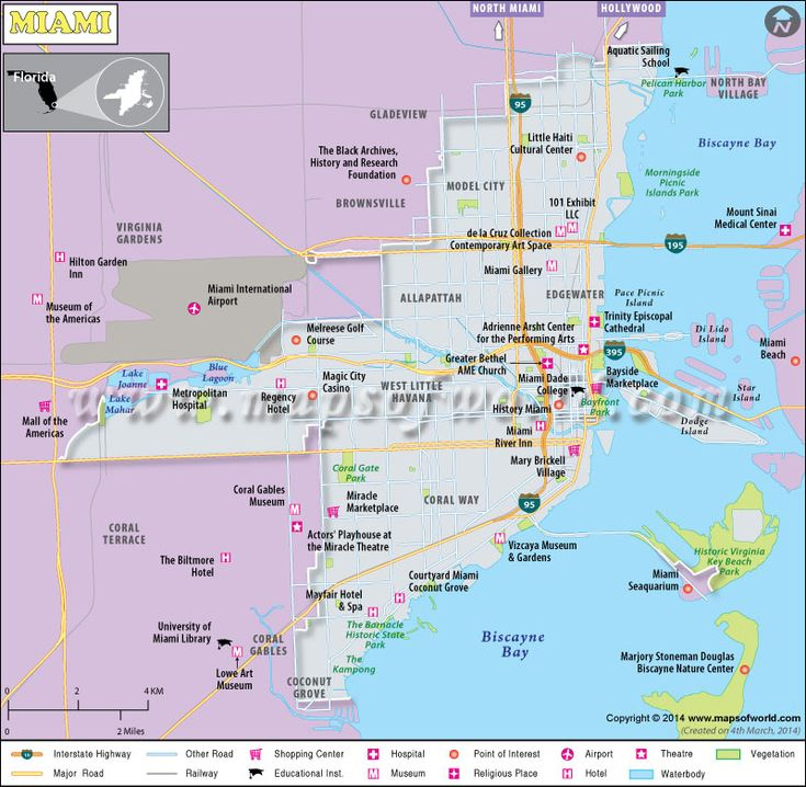 Map Of Miami Florida And Surrounding Areas Isuccesshomes In 2020