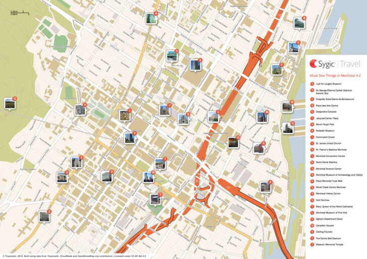 Printable Map Of Montreal