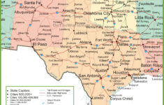 Map Of New Mexico Oklahoma And Texas