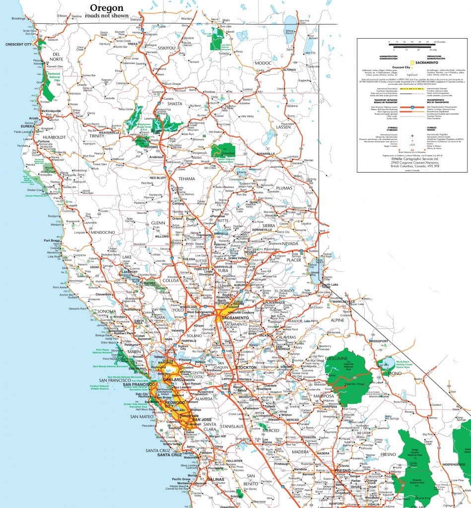 Map Of Northern California Cities And Towns Printable Maps