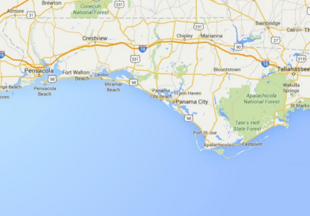 Map Of Northwest Florida Beaches Printable Maps