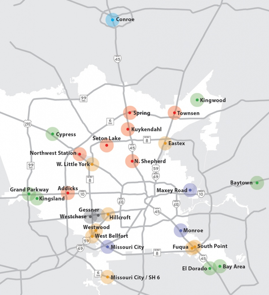 Map Of Northwest Houston Texas Printable Maps