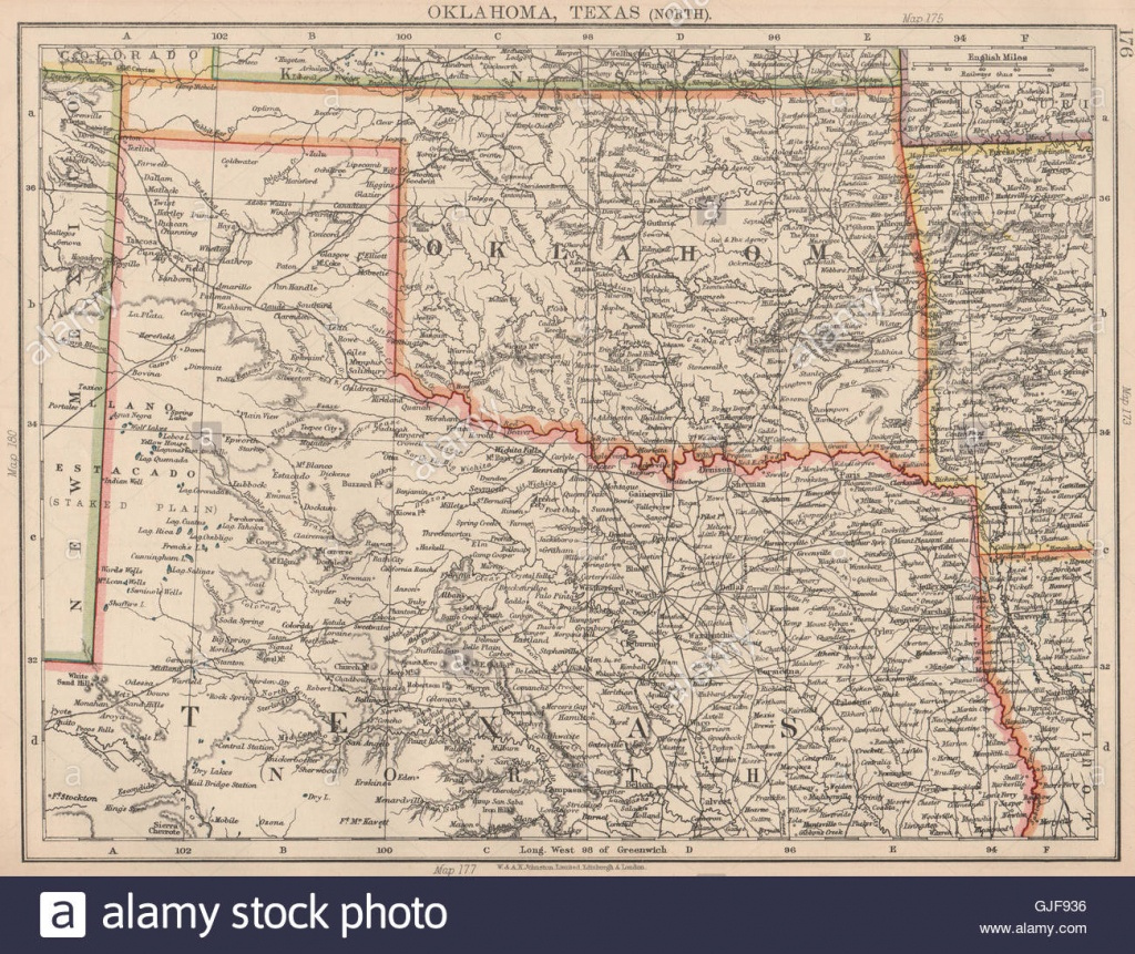 Map Of Oklahoma And Texas Together Printable Maps