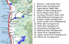 Map Of Oregon And California Coastline Printable Maps