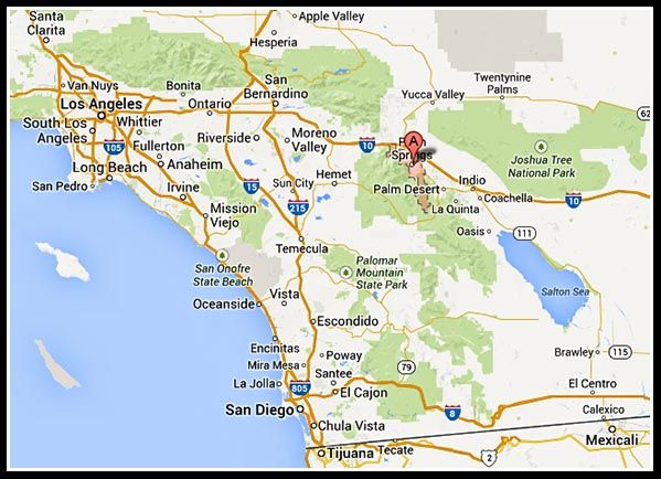 Map Of Palm Springs Ca Google Search 1 