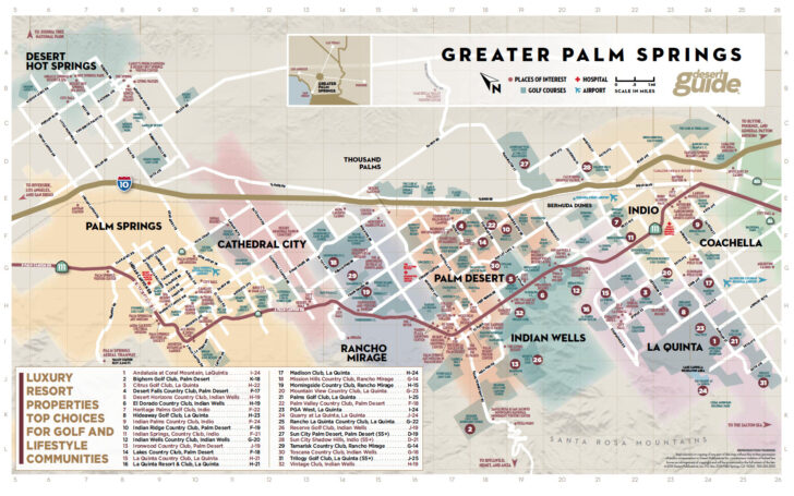 Palm Spring Map Printable