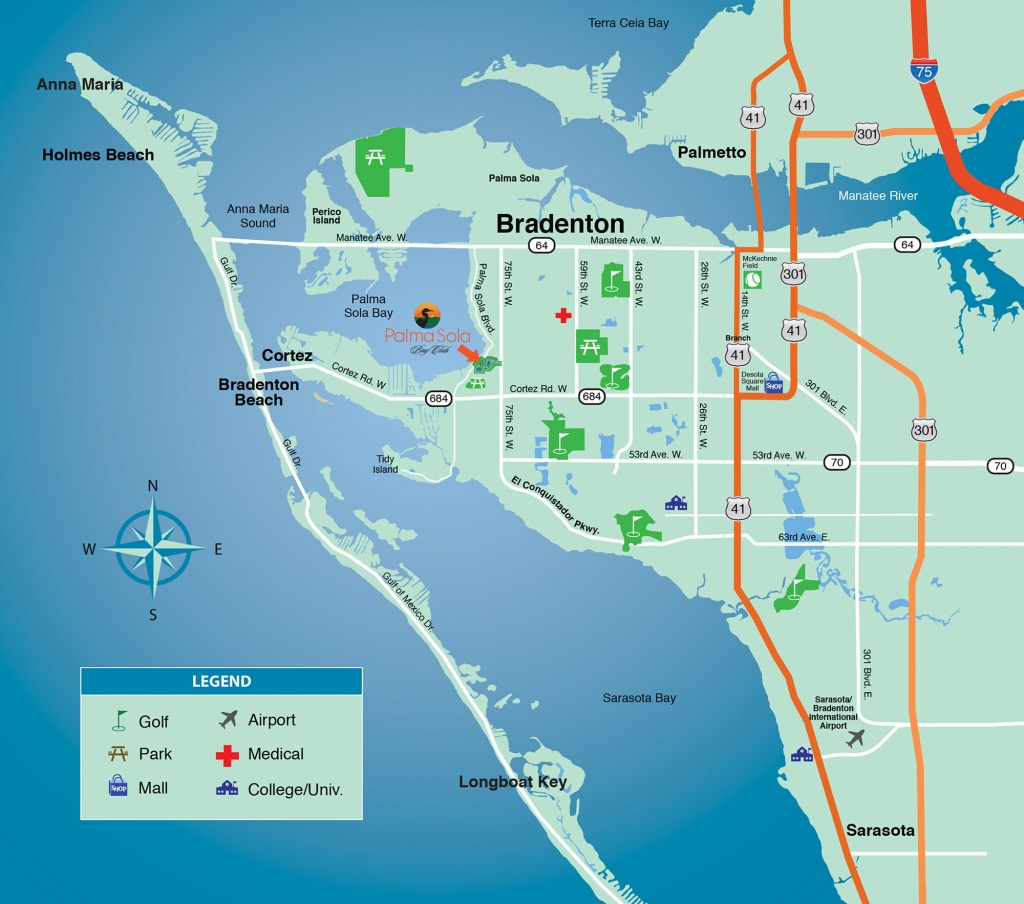 Map Of Sarasota Florida Area Free Printable Maps