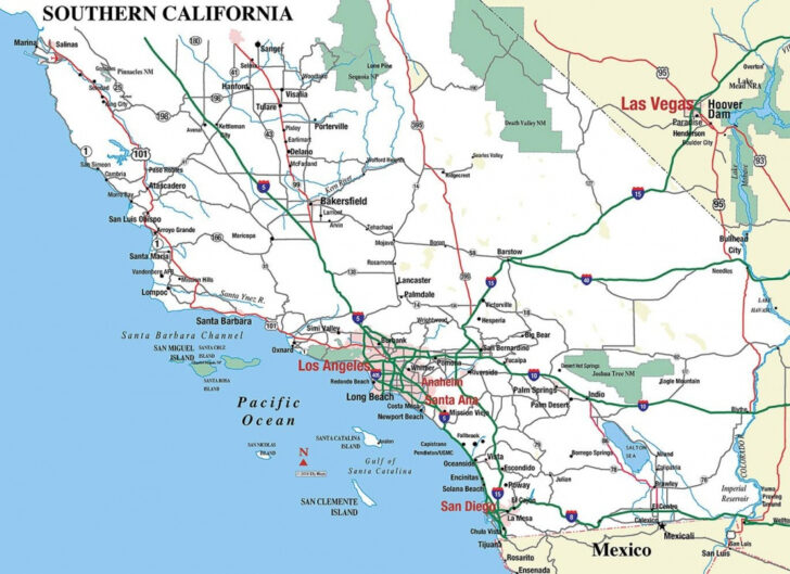 Map Of Southern California Beach Cities
