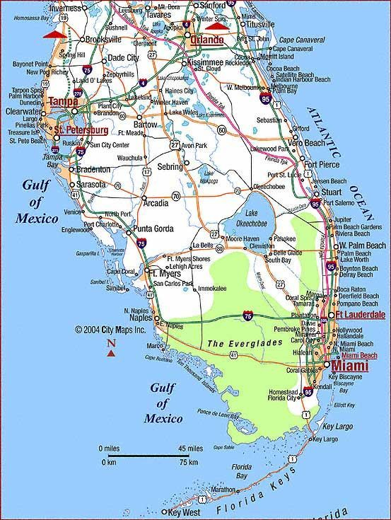 Map Of Florida Beaches