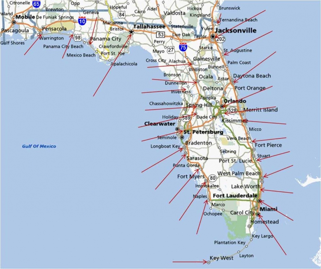 Map Of Southern Florida Gulf Side Printable Maps