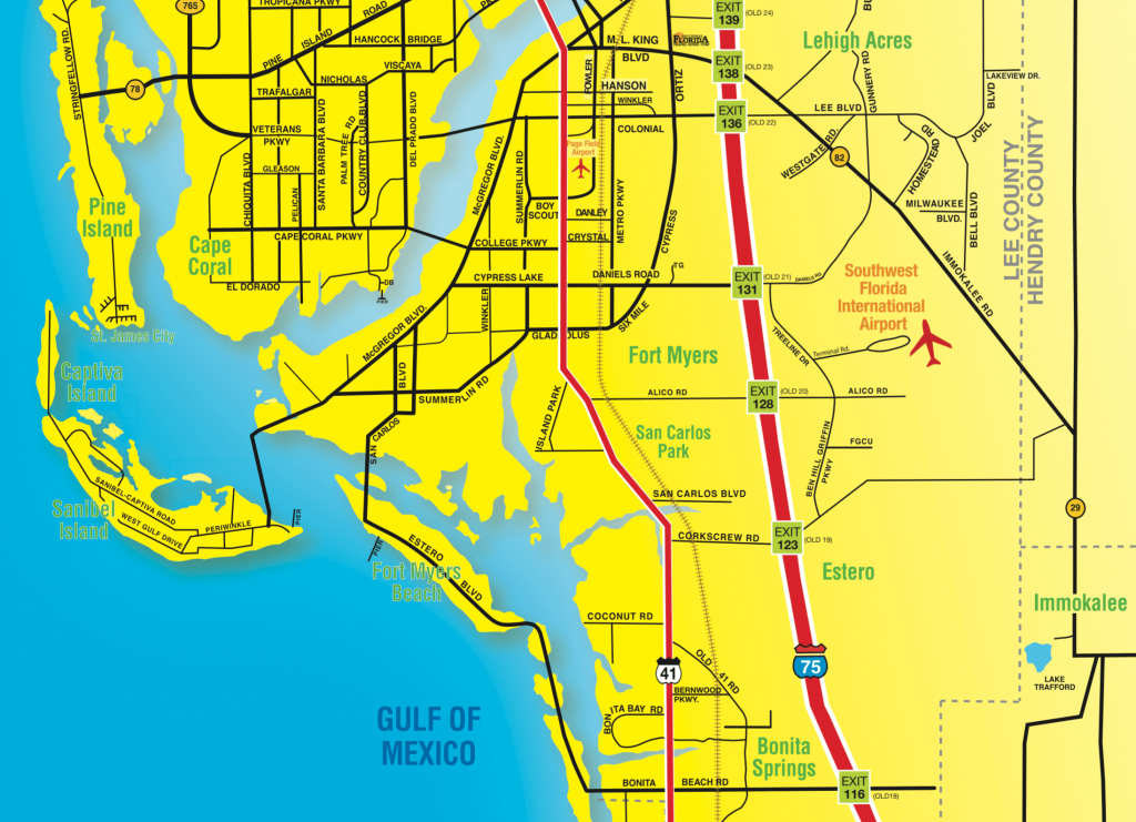 Map Of Southwest Florida Gulf Coast Printable Maps