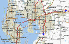 map of st petersburg fl holidaymapq Map Of St petersburg Fl HolidayMapQ