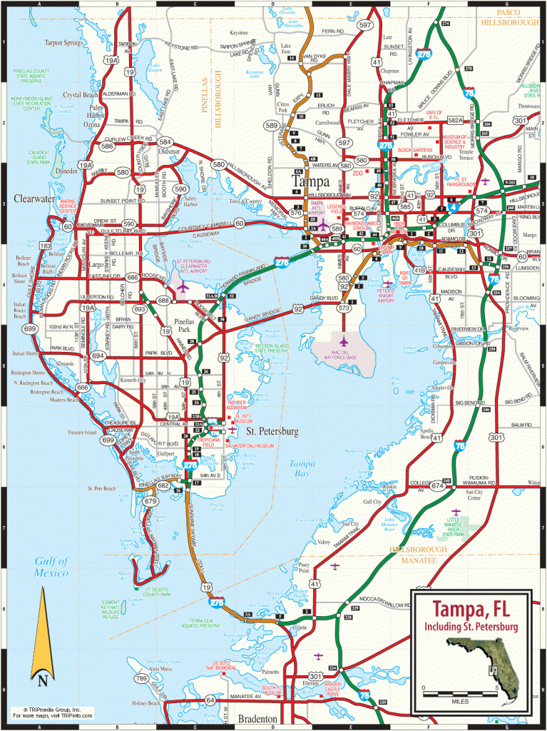 Map Of St Petersburg Florida Area Printable Maps