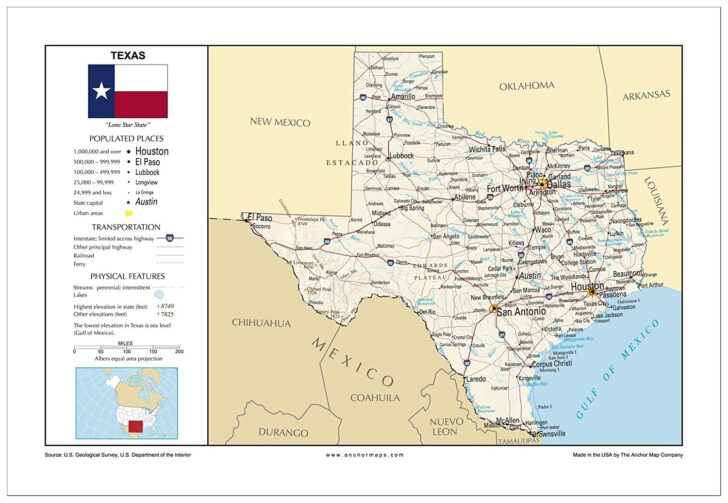 Texas Arkansas Map