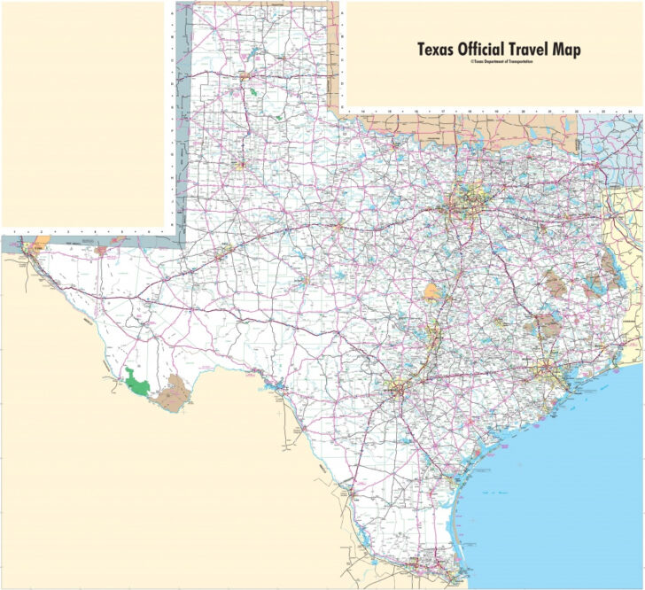Map Of Texas Highways And Interstates Printable Maps Wells Printable ...