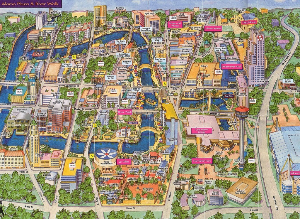 Map Of The Alamo San Antonio Texas Printable Maps