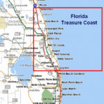 Map Of The Atlantic Coast Through Northern Florida Florida A1A