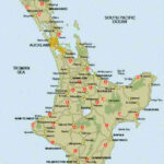 Map Of The North Island New Zealand HolidayMapQ