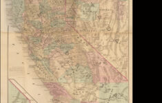 Map Of The States Of California And Nevada Carefully Compiled From