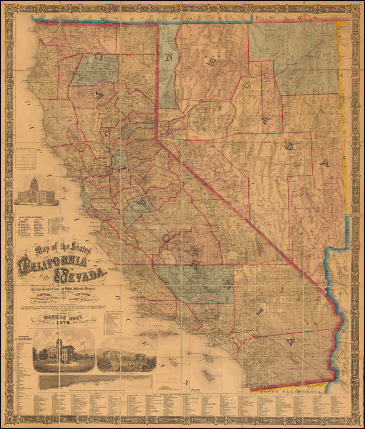 Map Of Nevada And California