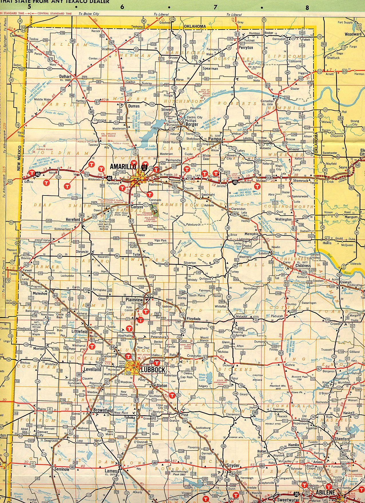 Map Of The Texas Panhandle Texas Panhandle 60th Anniversary Parties 