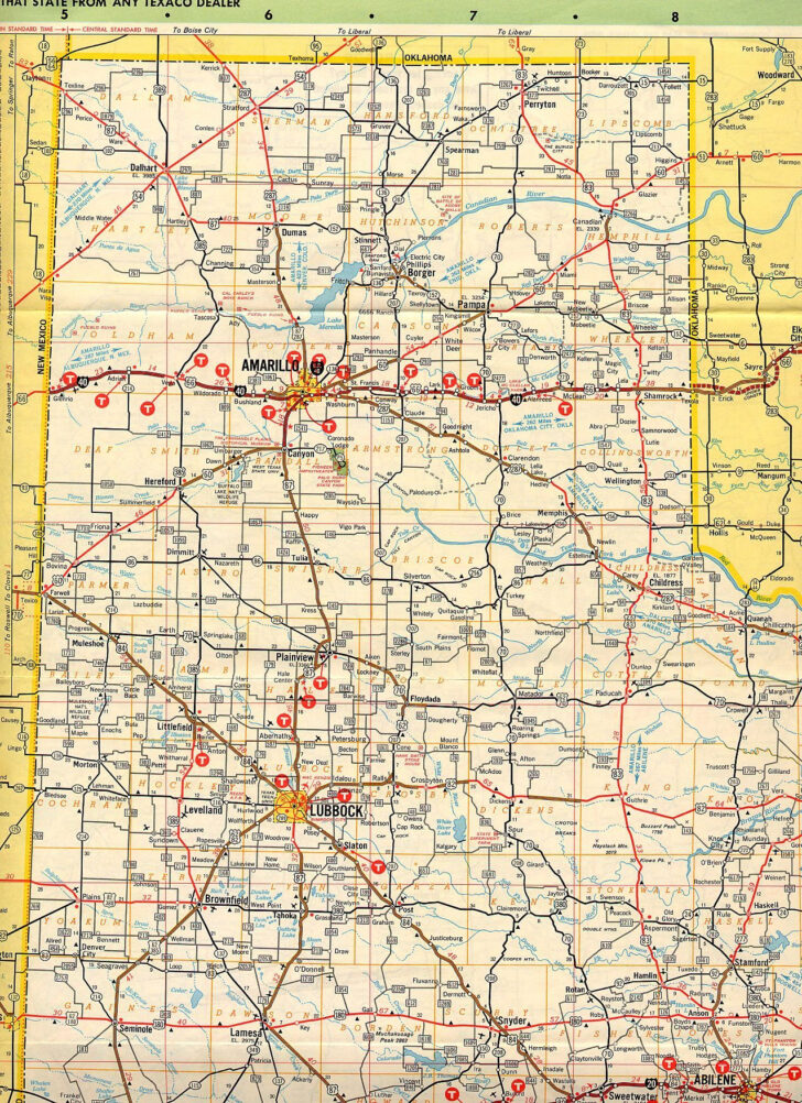 Printable Map Of Texas Panhandle