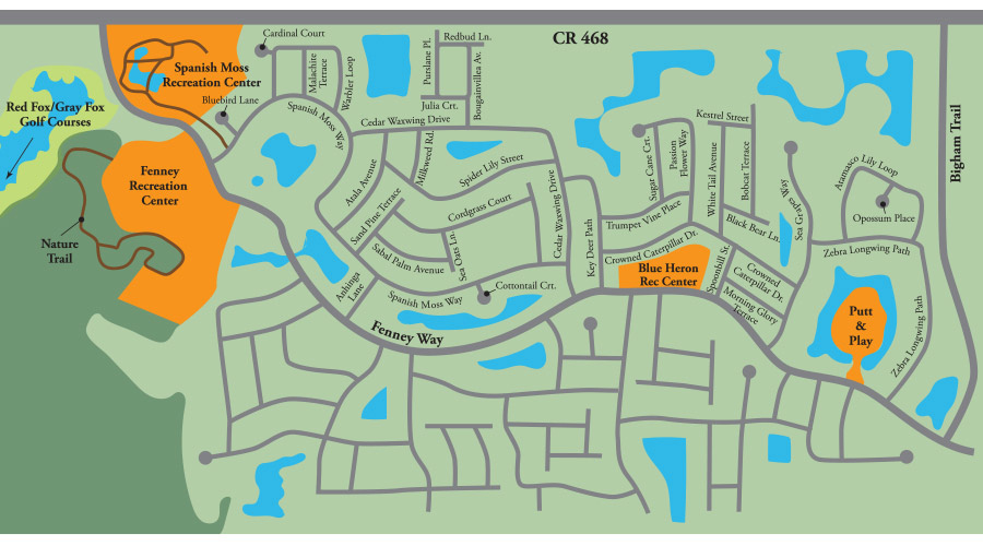 Map Of The Villages Florida Maping Resources