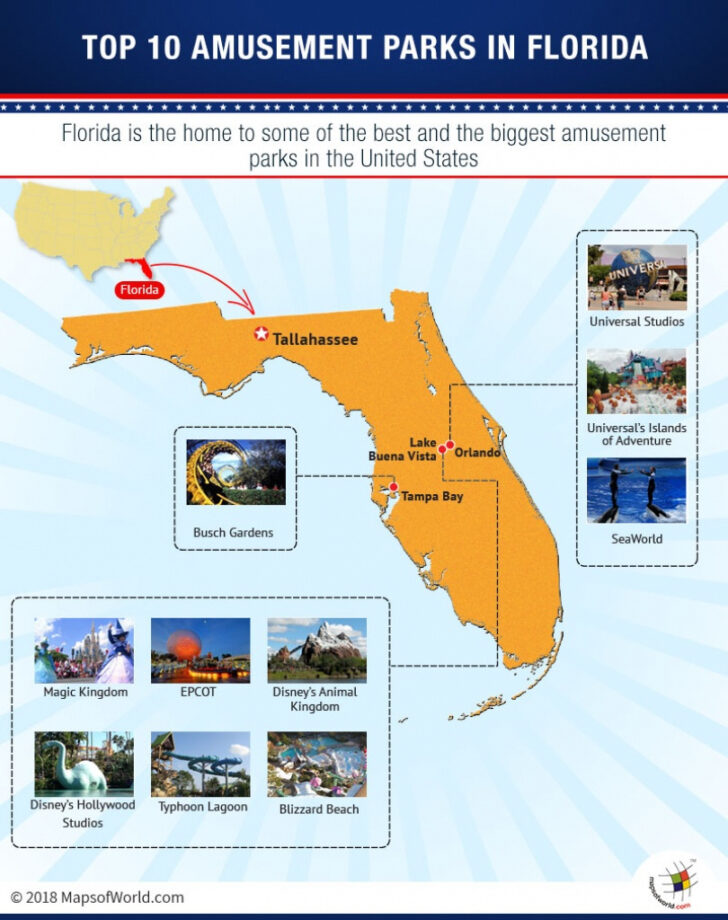 Florida Amusement Parks Map