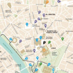 Map Of Tourist Sites In Seville Tourism Company And Tourism