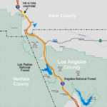 Map Showing Often Perceived Grapevine Route Versus Actual Grapevine