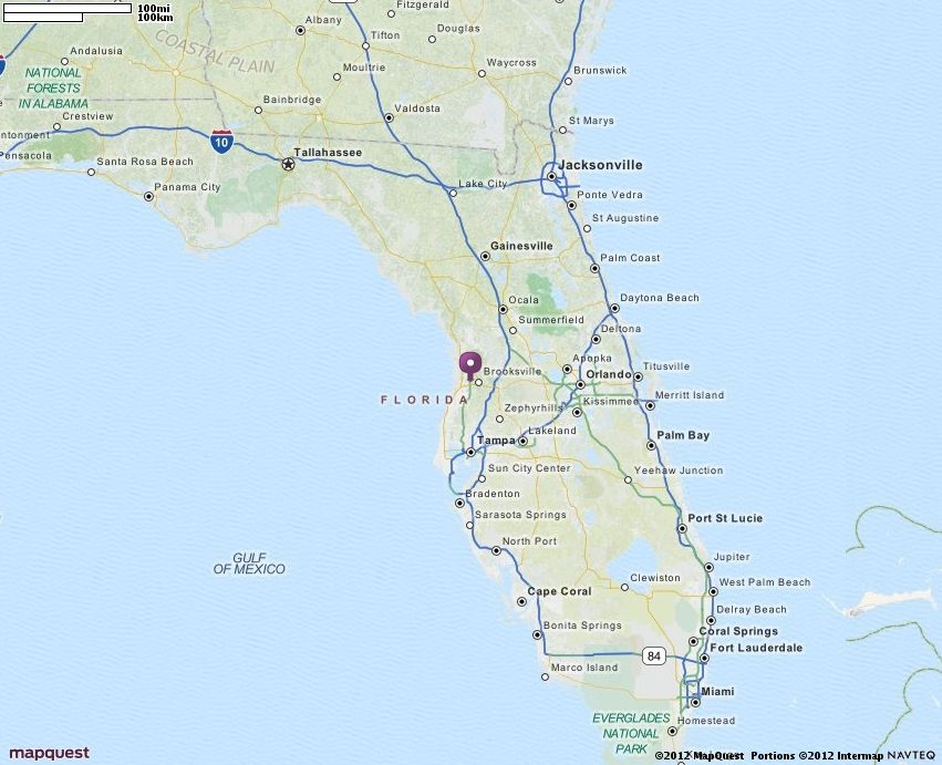MapQuest Maps Driving Directions Map Map Of Florida Florida 