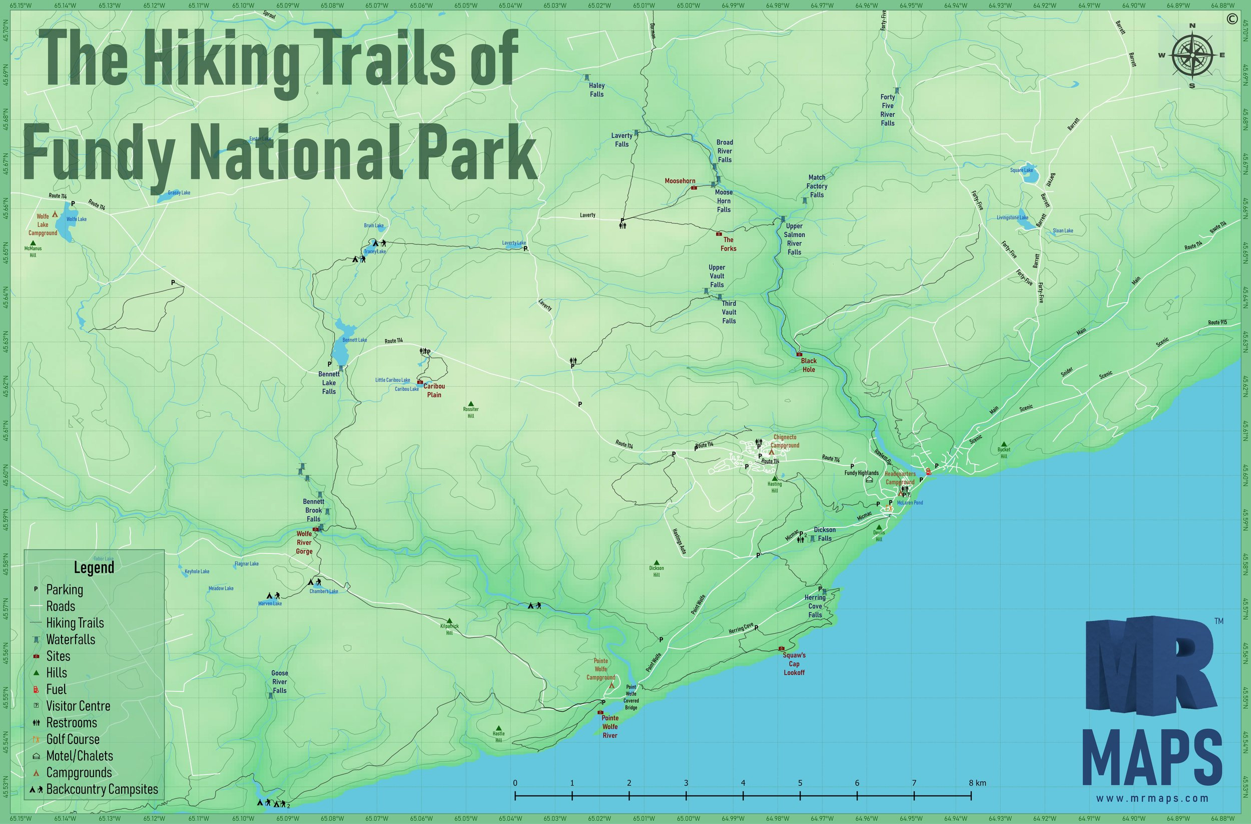 Maps Fundy Hiking Trails Free Download MR Maps