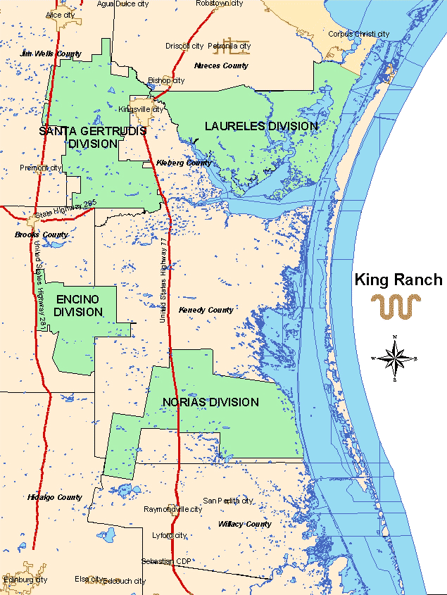 King Ranch Land Map