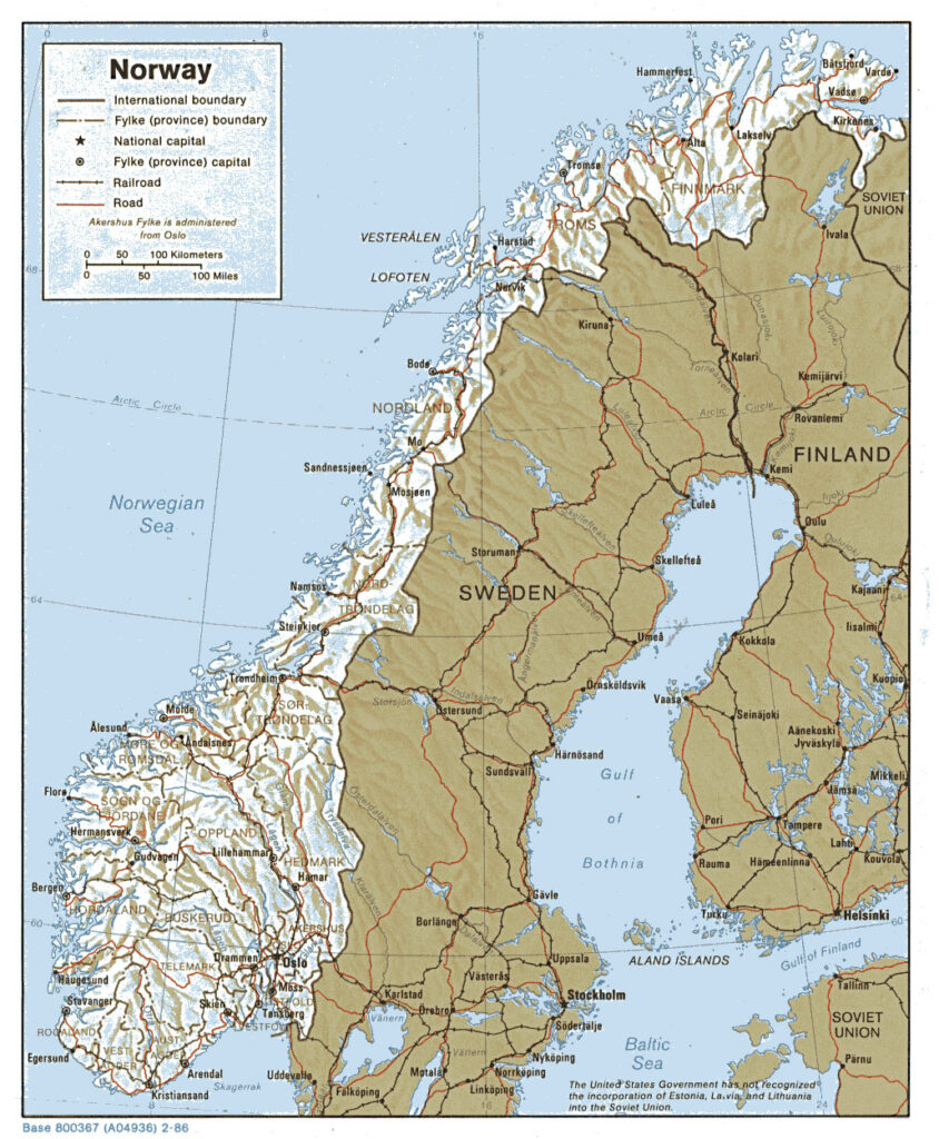 Maps Of Norway Detailed Map Of Norway In English Tourist Map Of | Wells ...