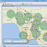 Maptitude 2018 Rings Radius Radii Maps With Demographics Youtube