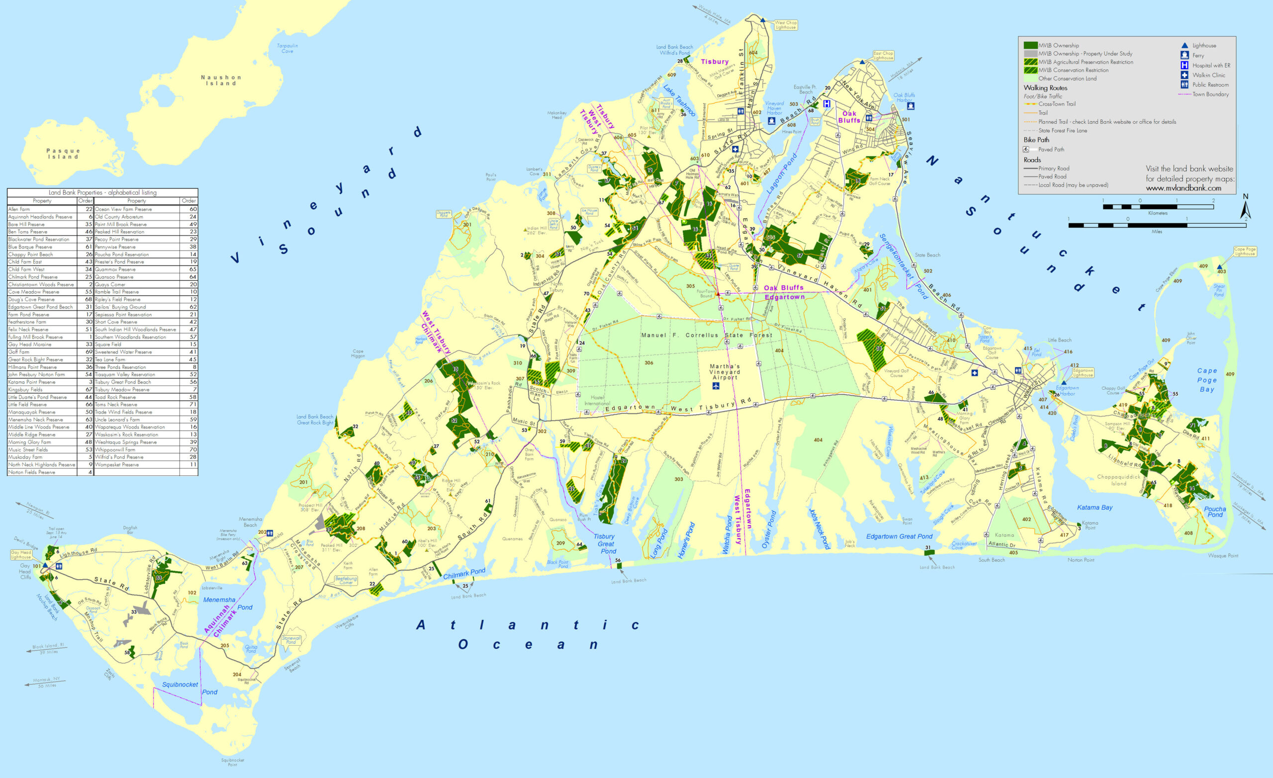 Martha s Vineyard Land Bank Commission Martha s Vineyard Map 