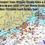 Matagorda Texas Offshore Fishing Spots Map Texas Fishing Spots Maps