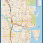 Miami Downtown Map Digital Vector Creative Force